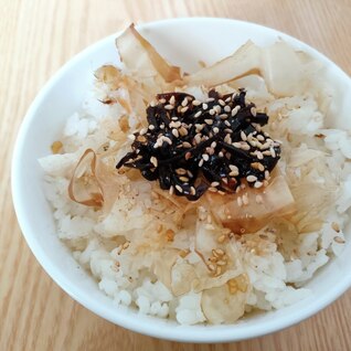 おかかと昆布の佃煮のご飯